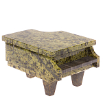 Шкатулка в виде рояля из натурального камня змеевик Stone Casket варинант исполнения - 1 | Loft Concept в Ульяновске