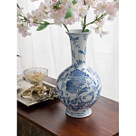 Ваза фарфоровая с синими цветочными мотивами Independence варинант исполнения - 4 | Loft Concept в Ульяновске