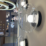 Бра с куполообразным плафоном и черным металлическим основанием Flos Wireline Lighting варинант исполнения - 2 | Loft Concept в Ульяновске