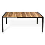 Стол обеденный раздвижной с прямоугольной столешницей на четырех черных ножках Blair варинант исполнения - 3 | Loft Concept в Ульяновске