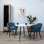 Шкаф-витрина в стиле лофт с чёрной стеклянной дверью Urban Style Space варинант исполнения - 6 | Loft Concept в Ульяновске