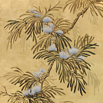 Обои ручная роспись Silk Tree Original colourway on Gold Bullion gilded paper варинант исполнения - 2 | Loft Concept в Ульяновске