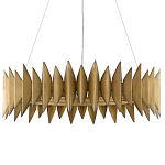 Люстра круглая с фактурным абажуром Graduated Heights варинант исполнения - 2 | Loft Concept в Ульяновске