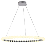 Люстра светодиодная кольцевая с круглыми плафонами белого цвета PEARLS Suspension 80 варинант исполнения - 2 | Loft Concept в Ульяновске