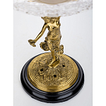 Чаша стеклянная прозрачная на бронзовой подставке с фигуркой девушки Eden Garden варинант исполнения - 4 | Loft Concept в Ульяновске