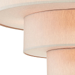 Люстра круглая трехъярусная с тканевыми абажурами Light Soft Glow варинант исполнения - 2 | Loft Concept в Ульяновске