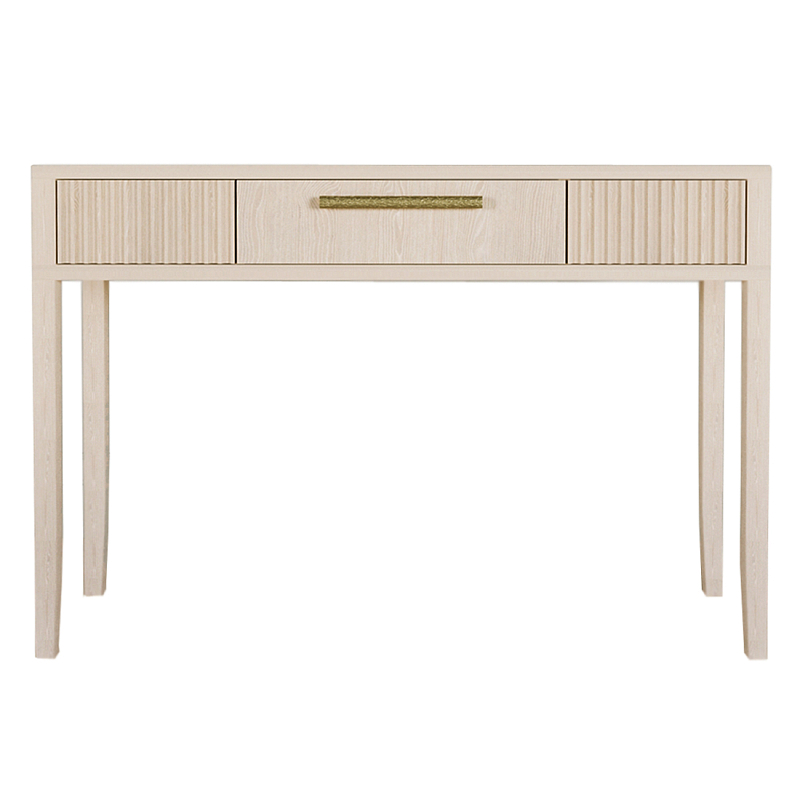 Элегантная Консоль Primo с выдвижным ящиком Светлый дуб Древесина Золотой в Ульяновске | Loft Concept 
