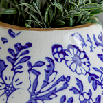 Ваза с синим цветочным узором Blue & White Ornament  варинант исполнения - 1 | Loft Concept в Ульяновске