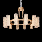 Люстра круглая с текстурными цилиндрическими плафонами Glimpse варинант исполнения - 5 | Loft Concept в Ульяновске