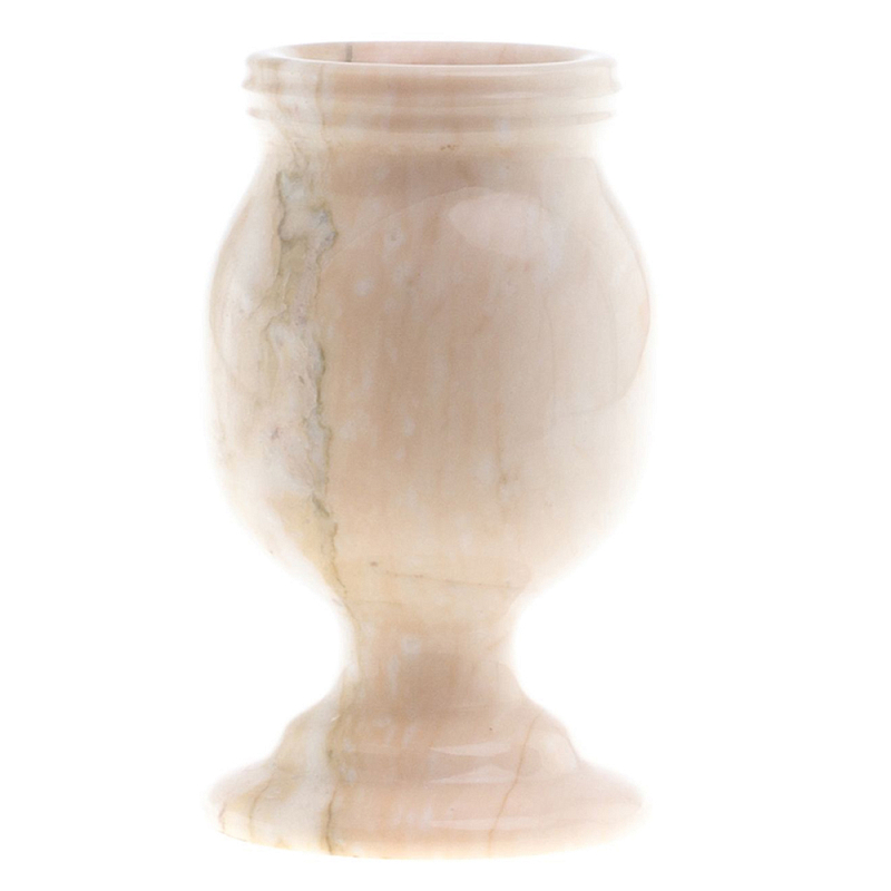 Ваза для цветов из натурального мрамора  Marble Vase 2 Бежевый в Ульяновске | Loft Concept 