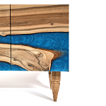 Стильный Буфет лофт 4 двери Cabinet Crimson River фасад эпоксидная смола  варинант исполнения - 4 | Loft Concept в Ульяновске