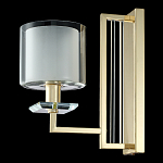 Бра с геометрическим каркасом из металла и цилиндрическим стеклянным плафоном Laurent варинант исполнения - 8 | Loft Concept в Ульяновске