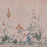 Обои ручная роспись Cecily pink варинант исполнения - 2 | Loft Concept в Ульяновске