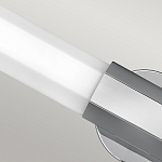 Бра для ванных комнат горизонтальное с длинным белым матовым плафоном в форме шестиугольника на круглом основании Hinkley варинант исполнения - 14 | Loft Concept в Ульяновске