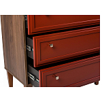 Комод красный из массива бука с 3-мя ящиками Wenge Light варинант исполнения - 5 | Loft Concept в Ульяновске