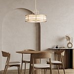 Подвесной светильник цвета латунь с белым матовым плафоном с геометрическим рисунком Feiss варинант исполнения - 8 | Loft Concept в Ульяновске