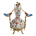 Ваза из фарфора с птицами и цветочной росписью Garden of Eden варинант исполнения - 2 | Loft Concept в Ульяновске