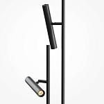 Напольный торшер светодионый черный Lumen Duo варинант исполнения - 2 | Loft Concept в Ульяновске