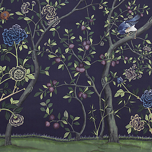 Обои ручная роспись St Laurent Empire Blue