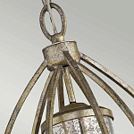 Подвесной светильник овальной формы с цилиндрическим плафоном в цвете сусальное серебро Kichler варинант исполнения - 3 | Loft Concept в Ульяновске