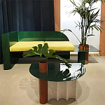 Дизайнерский журнальный стол с рельефным основанием Dutynor варинант исполнения - 3 | Loft Concept в Ульяновске