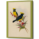 Постер на холсте с изображением птиц Blooming Birds Poster варинант исполнения - 9 | Loft Concept в Ульяновске