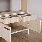 Стеллаж Primo с ящиками Светлый дуб  варинант исполнения - 6 | Loft Concept в Ульяновске