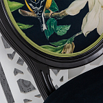 Стул чёрный из натурального бука с изображением птица в саду Blooming Magnolias варинант исполнения - 3 | Loft Concept в Ульяновске