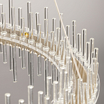 Люстра круглая с прозрачными стеклянными трубками 51 см Nembus варинант исполнения - 11 | Loft Concept в Ульяновске