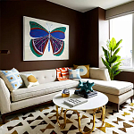 Дизайнерский журнальный столик чёрный с круглой столешницей Arycy варинант исполнения - 4 | Loft Concept в Ульяновске