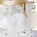Бра с белыми перламутровыми подвесками и золотистыми волнистыми элементами SHELL варинант исполнения - 2 | Loft Concept в Ульяновске