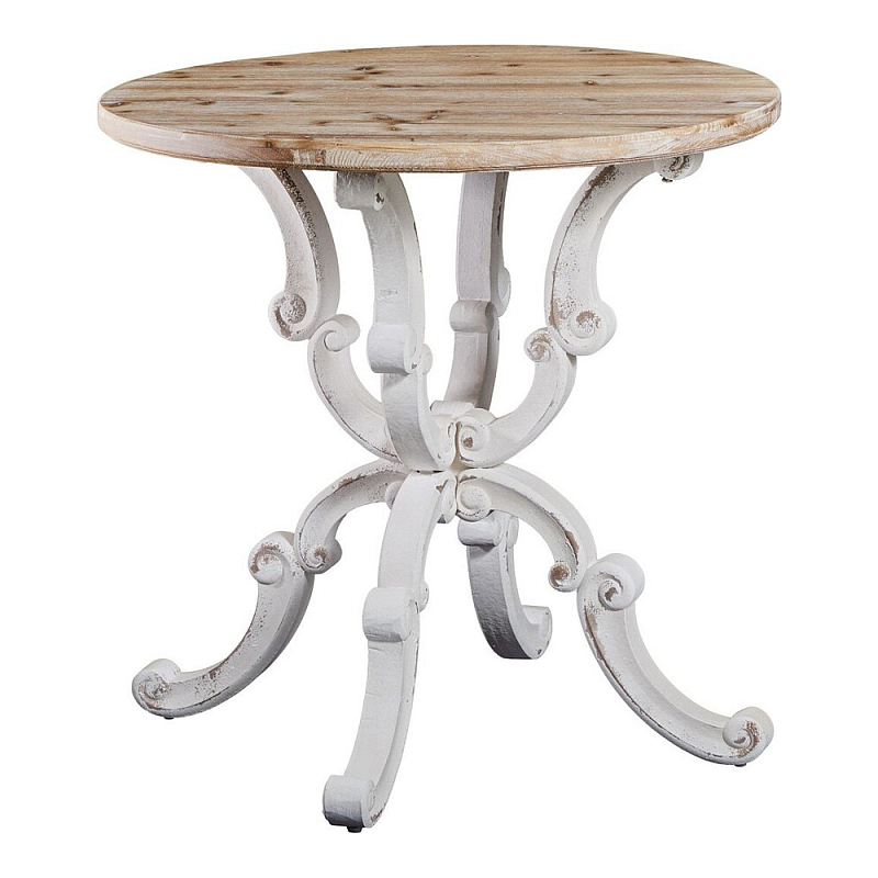 Стол обеденный в стиле прованс Provence Wooden Table Белый Кремовый в Ульяновске | Loft Concept 