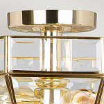 Потолочный светильник шестигранной формы с прозрачными стеклянным плафоном Elstead Lighting варинант исполнения - 10 | Loft Concept в Ульяновске