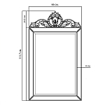 Зеркало настенное в раме Venetian Mirror варинант исполнения - 2 | Loft Concept в Ульяновске