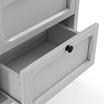 Комод узкий с 5-ю ящиками серый Silva Grey Chest of Drawers варинант исполнения - 4 | Loft Concept в Ульяновске