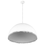 Подвесной светильник в форме купола белого цвета с ажурной бахромой Tactile Line варинант исполнения - 4 | Loft Concept в Ульяновске