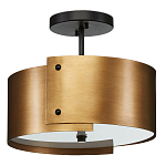 Потолочный светильник круглый светодиодный Semicircular Gold Panels старинная латунь варинант исполнения - 3 | Loft Concept в Ульяновске