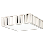 Потолочный светильник квадратный с гофрированным серебрянным абажуром Millennium варинант исполнения - 2 | Loft Concept в Ульяновске