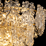 Люстра многоярусная с объемными прозрачными цветами Hanging Flowers варинант исполнения - 5 | Loft Concept в Ульяновске