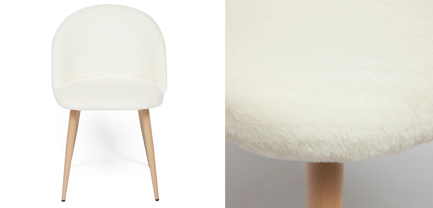 Стул Lea white plush - Loft-Concept в Ульяновске