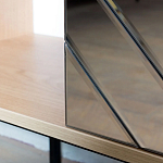 ТВ-тумба с зеркальным декором Serena TV-Stand варинант исполнения - 4 | Loft Concept в Ульяновске