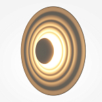 Бра круглое Soft Halo бежевый варинант исполнения - 3 | Loft Concept в Ульяновске