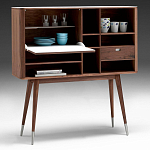 Дизайнерский комод-буфет на высоких ножках с выдвижными ящиками и открытыми полками Joshar варинант исполнения - 2 | Loft Concept в Ульяновске