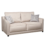 Диван двухместный раскладной светло-серый с кантом Pride варинант исполнения - 1 | Loft Concept в Ульяновске