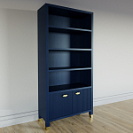 Книжный Стеллаж Elsa Dreams Blue с задней стенкой варинант исполнения - 2 | Loft Concept в Ульяновске