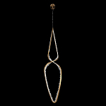 Подвесной светильник обрамленный элементами в виде кристаллов Smooth Shine варинант исполнения - 3 | Loft Concept в Ульяновске