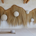 Большая дизайнерская Инсталляция из соломы RAFFIA Installation  варинант исполнения - 2 | Loft Concept в Ульяновске