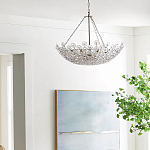 Люстра декорированная цветами из стекла Lightness of Flowers варинант исполнения - 3 | Loft Concept в Ульяновске