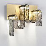 Бра волнистой формы из фактурного стекла Big Wave варинант исполнения - 2 | Loft Concept в Ульяновске