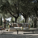 Дизайнерский уличный диван из массива дерева с плетеной спинкой PALINFRASCA Sofa варинант исполнения - 17 | Loft Concept в Ульяновске